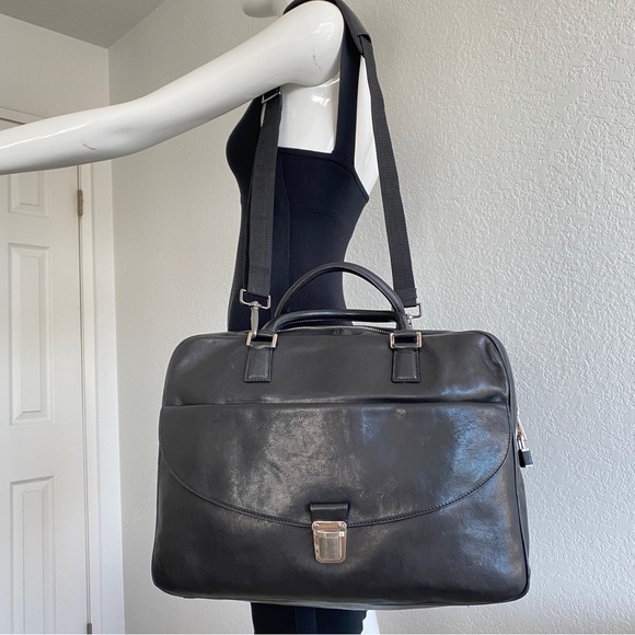 Jimmy choo black leather briefcase - Picture 14 of 16